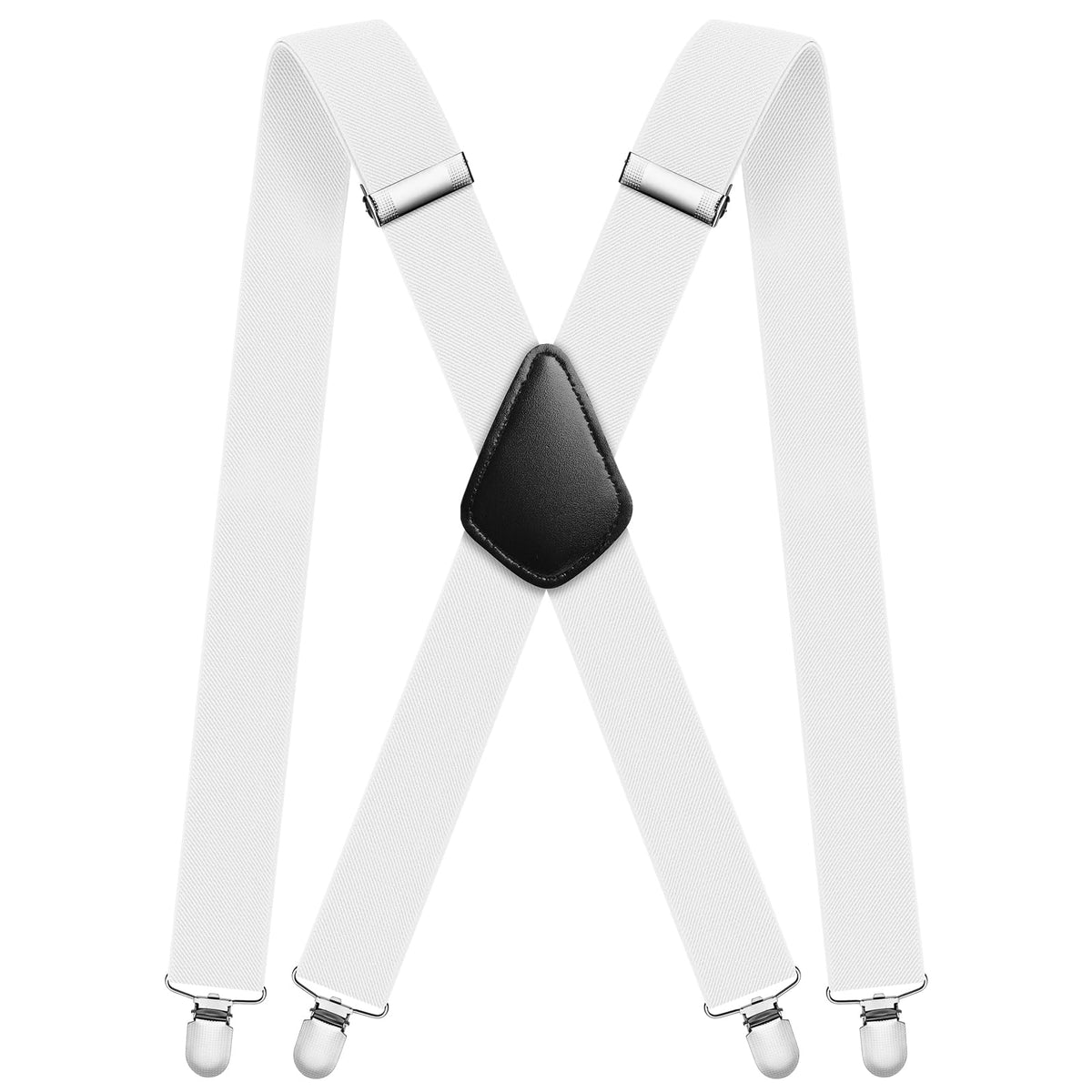 Aomig Mens Braces, Mens Suspenders with Strong Metal Clips, 3.5cm Wide Heavy Duty Suspenders for Men Women Business Wedding Casual