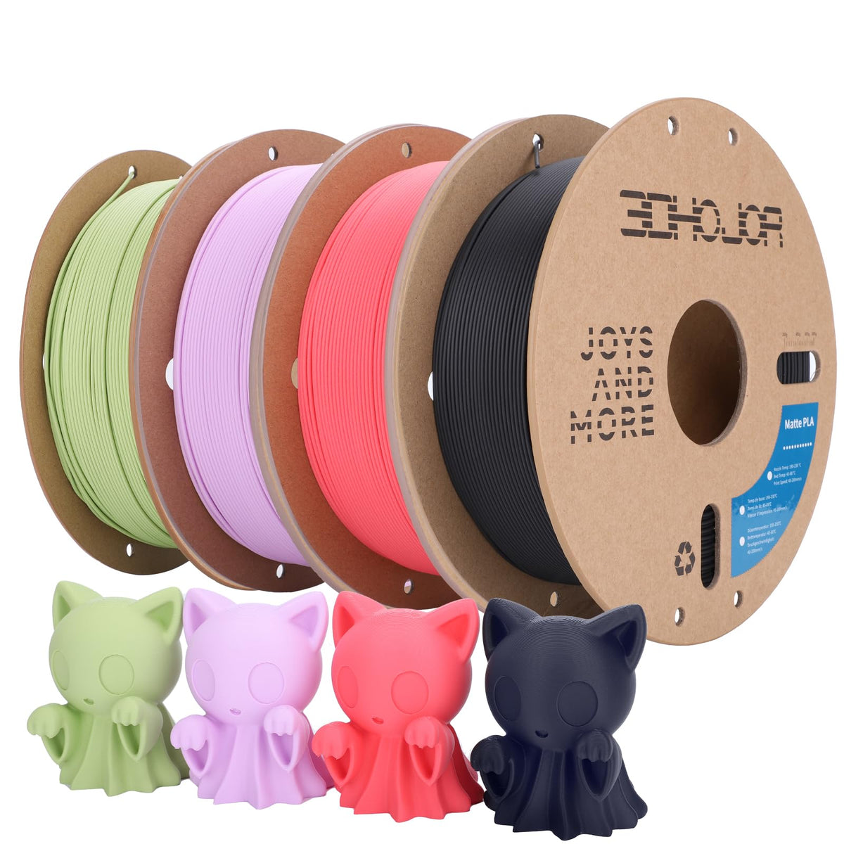 3DHoJor PLA+ PLA Plus Filament 1.75mm 1kg(2.2lbs) for 3D Printers,Yellow