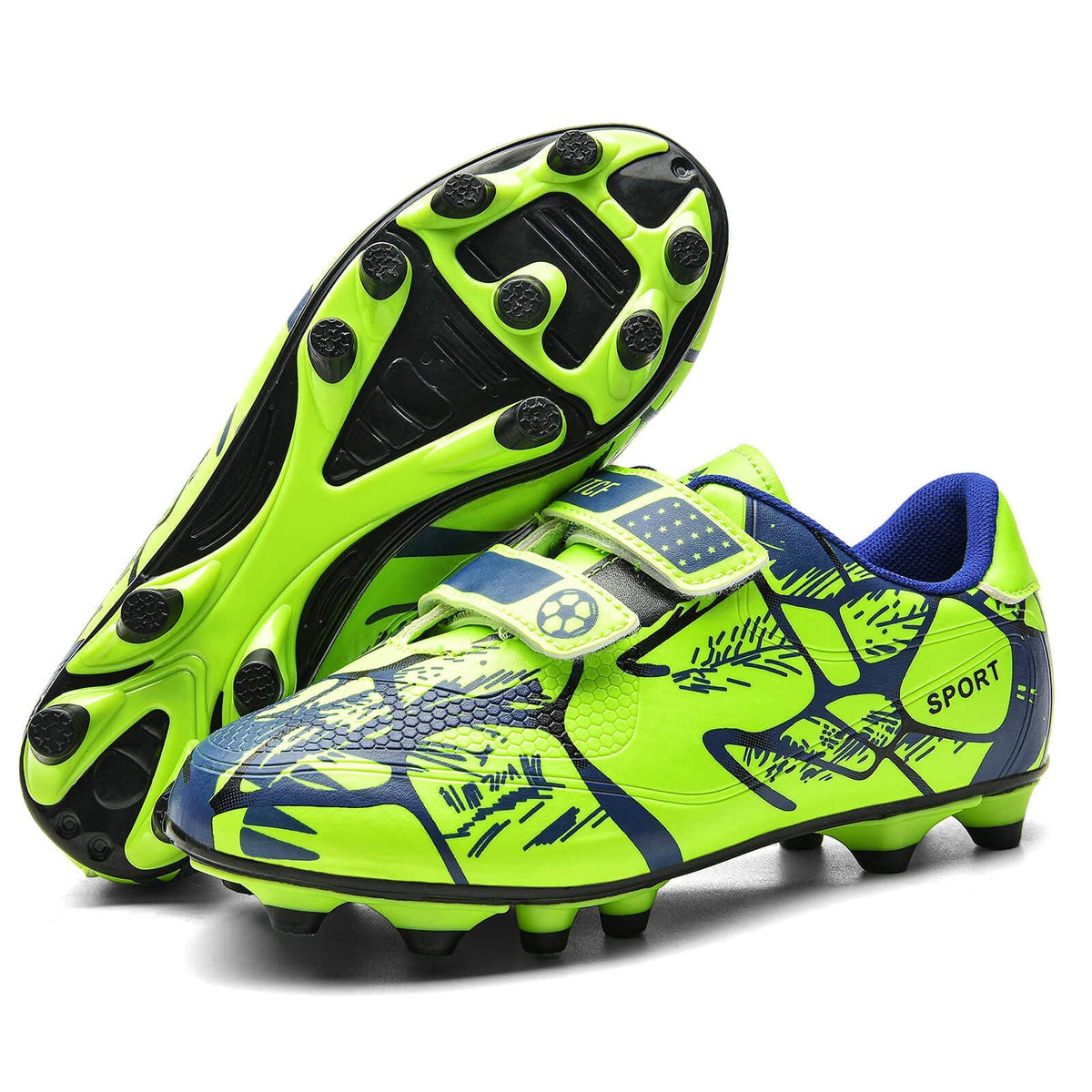 Boys Football Boots Shoes Kids Girls FG/AG Soccer Athletics Sport Shoes Training Shoes Running Shoes Teenager Indoor Outdoor Football Shoes Sneakers for Unisex