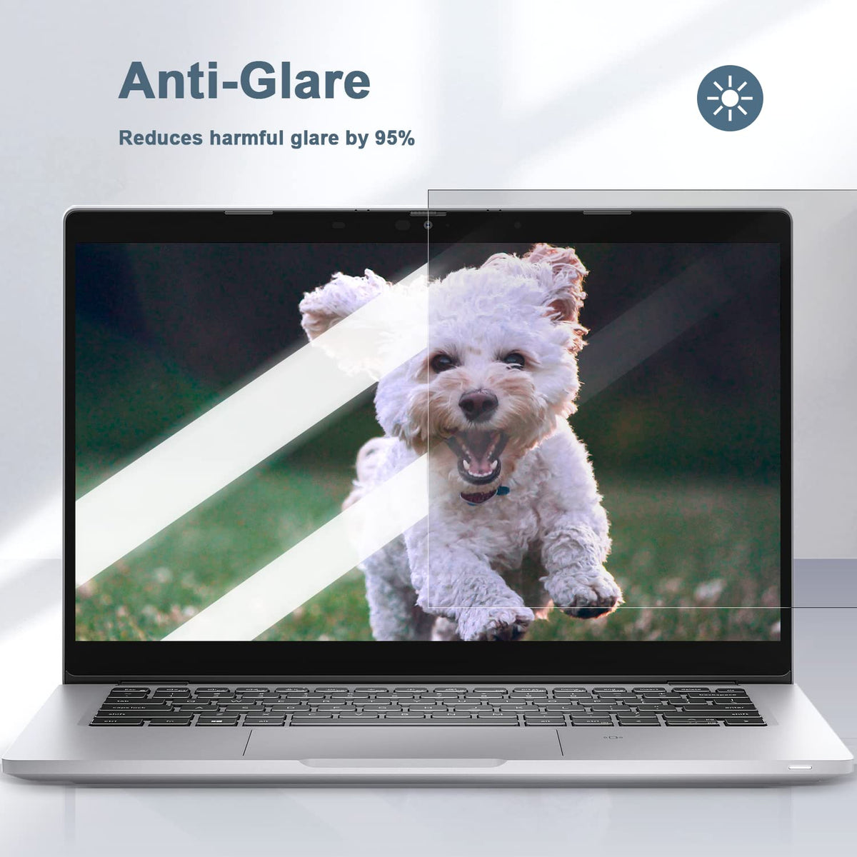 IPROKKO Laptop Privacy Screen 13.3 Inch 16:9 Anti-Blue Light Filter
