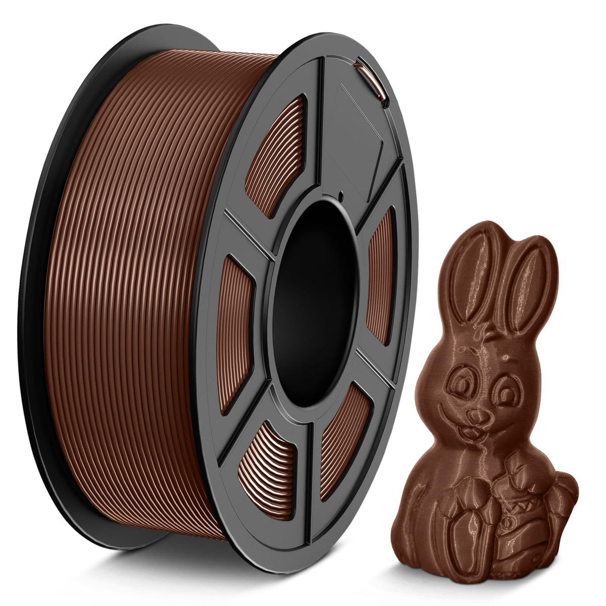 TECBEARS PETG Filament 1.75mm Black 1KG, High Strength & Toughness