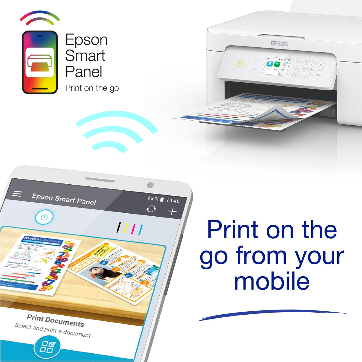 Epson Expression Home XP-5200 Precision Core 3-in-1 Ink Multifunction Printer, Scanner, Copier, WiFi, 1440dpi, Duplex, 2.4 Inch Display, DIN A4, incl. 3 Months Readyprint Flex Trial