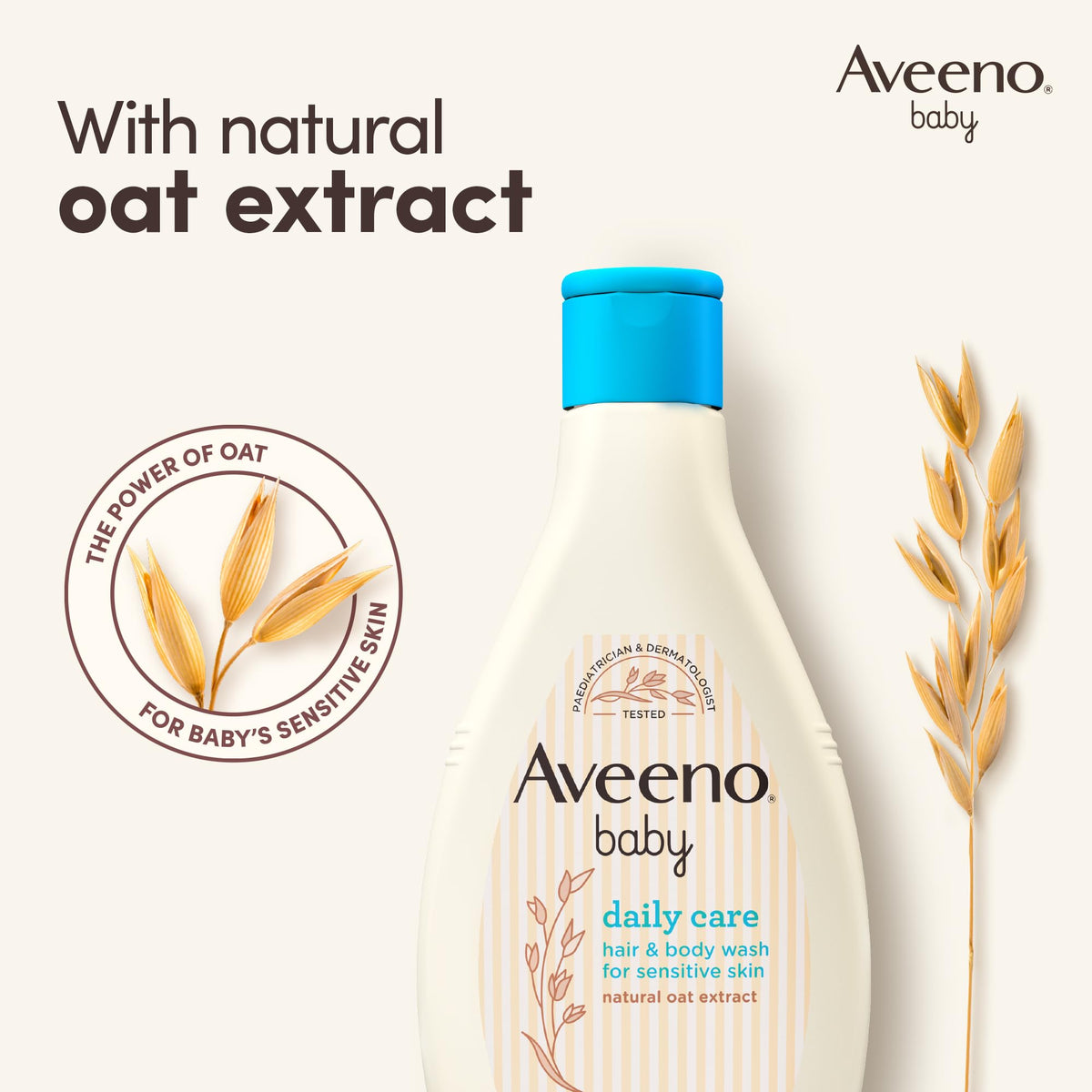 Aveeno Baby Daily Care Hair and Body Wash for Sensitive Skin (1 x 400 ml)
