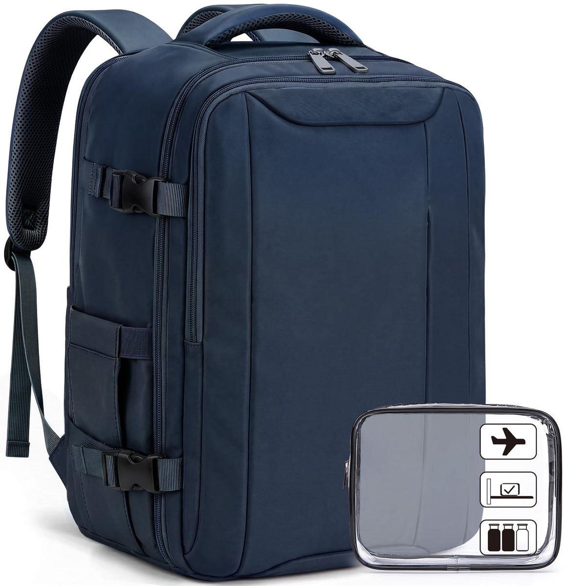 Xkdoai for Ryanair Cabin Bags 40x30x20,Backpack with TSA Approved Clear Bag