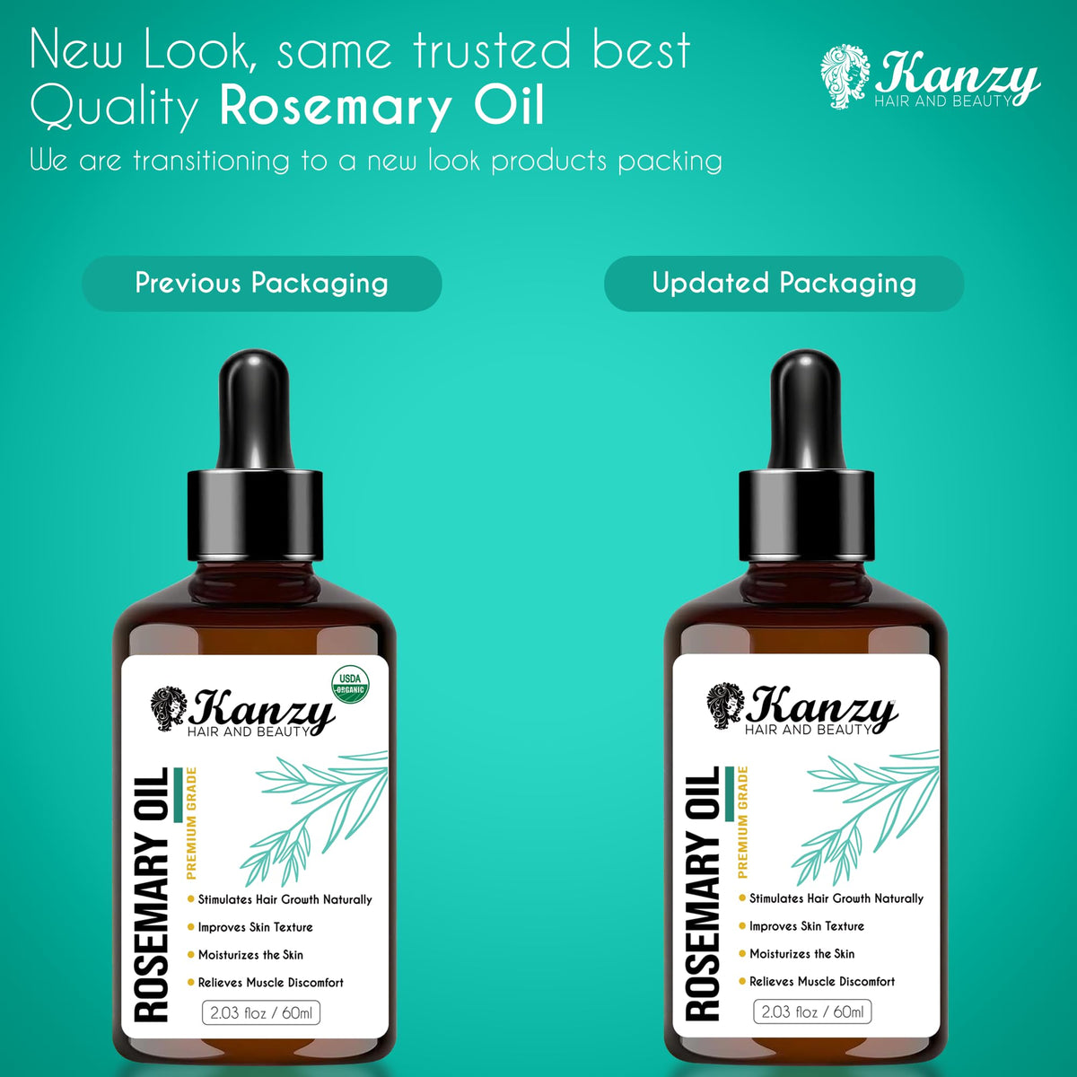 Kanzy Vitamin E Oil for Skin, Hair, Lips and Face - Naturally Sourced Multi-Purpose Plant-Based Vitamin E Oil for Hair Growth as Skincare and Haircare Product for both Men and Women (30 ml)