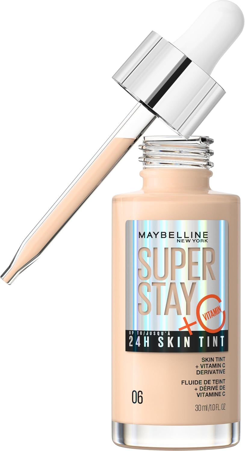 Maybelline Foundation Super Stay Skin Tint Serum, Up To 24H Wear, Shade 06