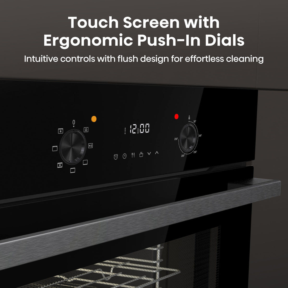 Hisense BI62020ABGUK - Built-in 60L Electric Single Oven - Black - 530x595x595 mm (DxWxH) - A Rated, Extra Large