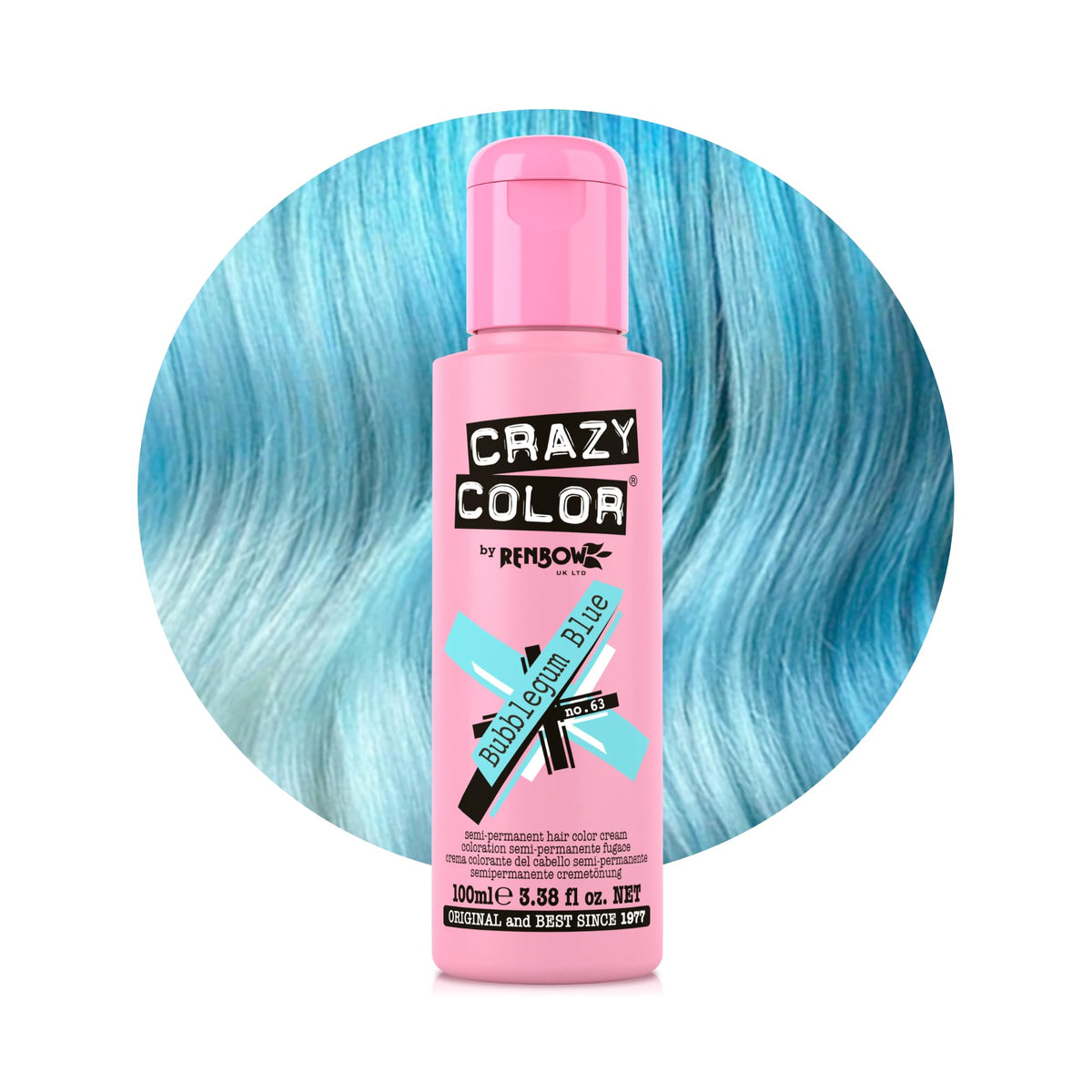 Crazy Color Cyclamen Pink Hair Dye 100ml