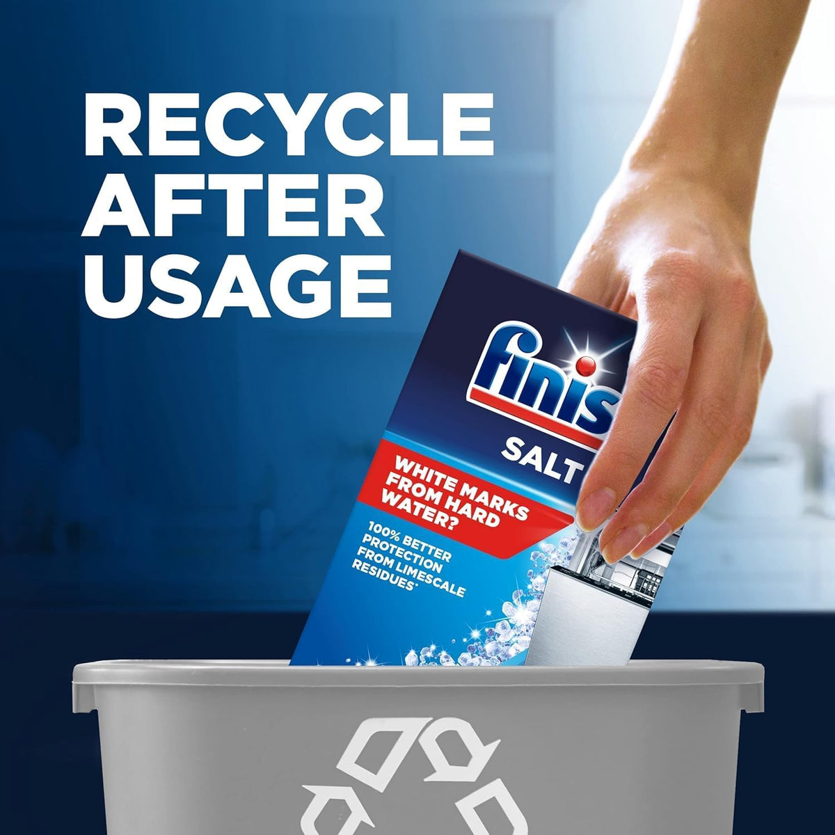 Finish Dishwasher Salt for Shinier Dishes and Limescale Prevention, 2kg