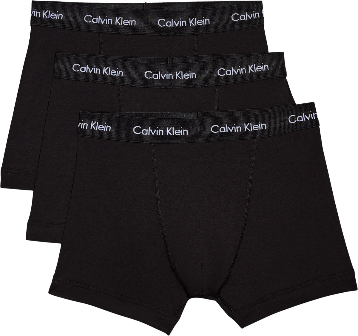 Calvin Klein Men’s 3 Pack Trunks with Logo Waistband