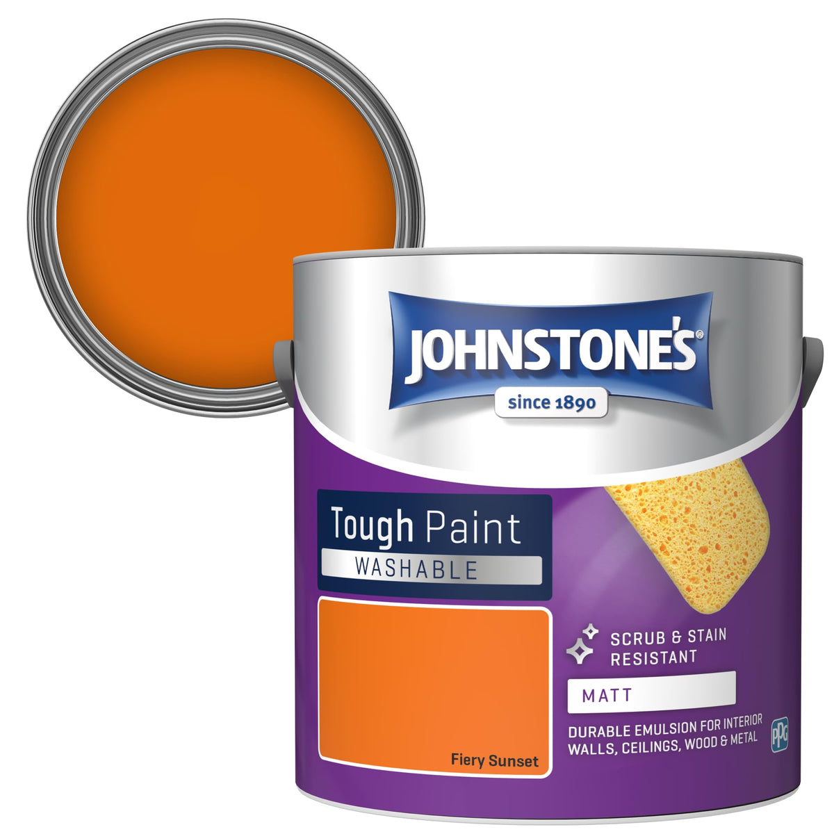 Johnstone's - Washable Matt Wall & Ceiling Paint - Rosebud - 2.5L