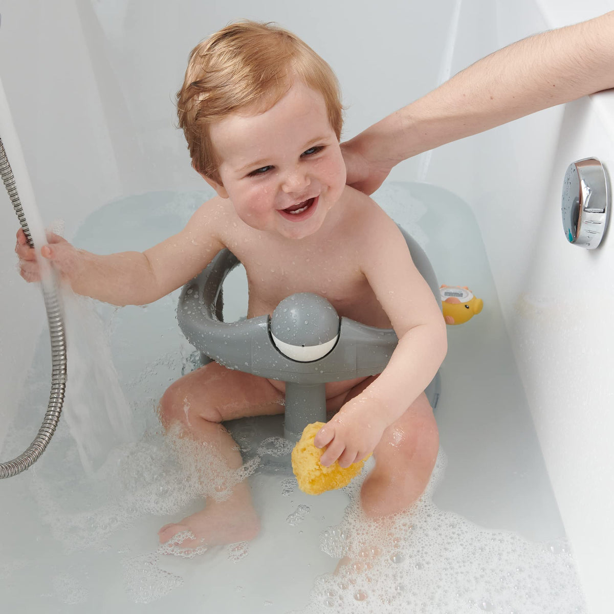 Bebeconfort Playful Swivel Baby Bath Seat, 0–10 kg, Blue