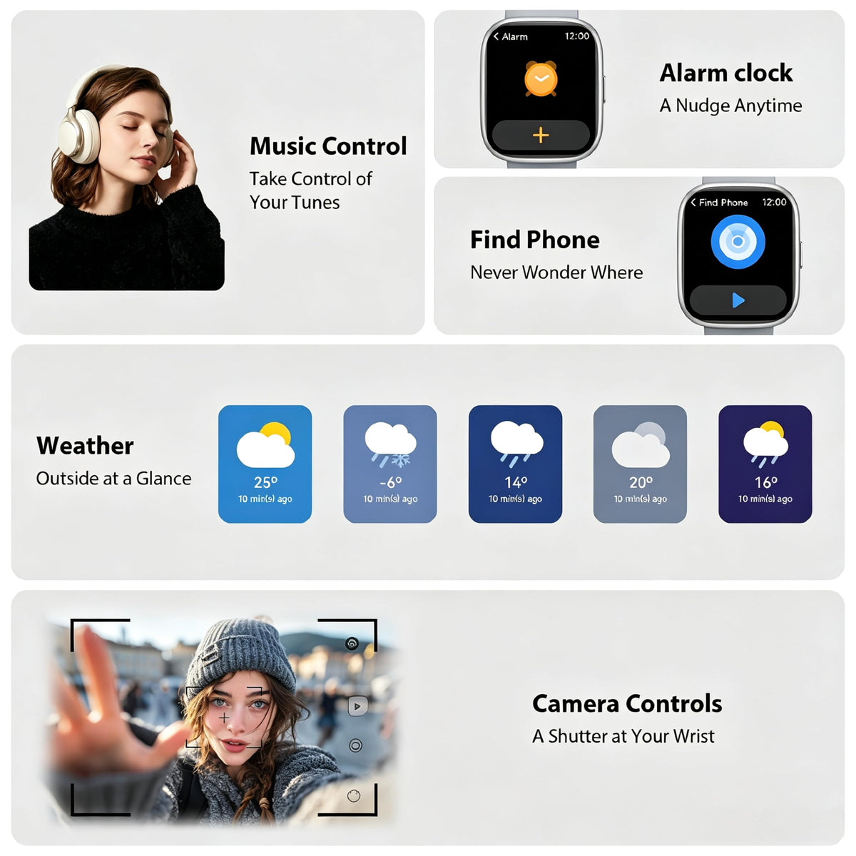 Cillso Smart Watch, Alexa Built-in, 1.83" Bluetooth Calling Fitness Watch