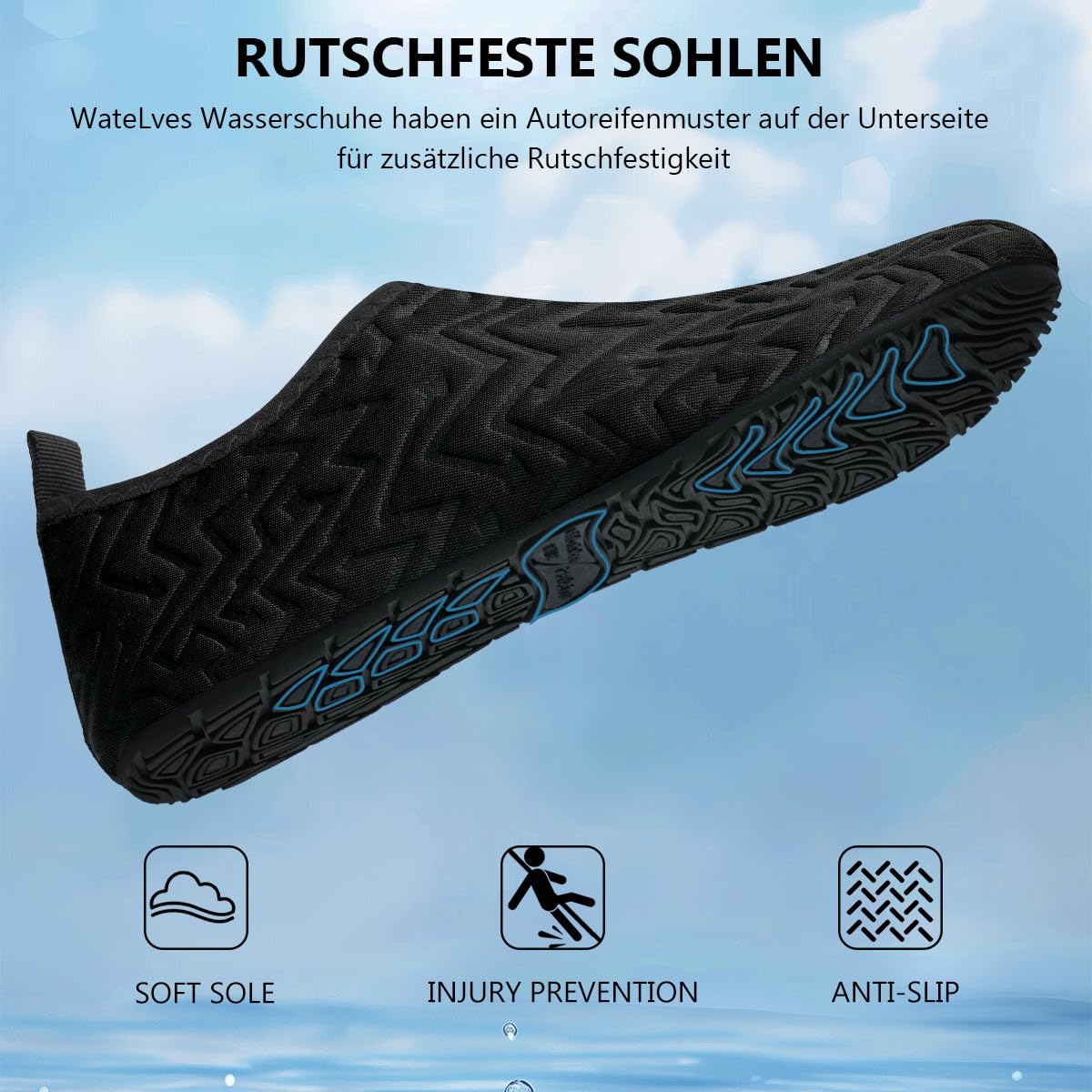 Swim Water Shoes Aqua Socks Barefoot for Sea Beach Swimming Shoes Pool Ladies Women Mens