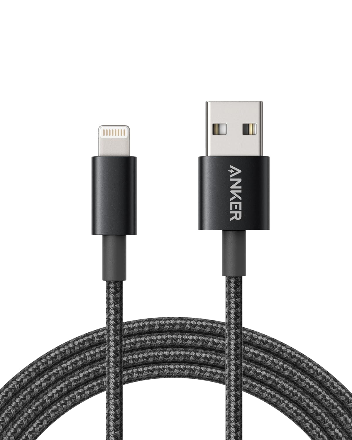 Anker USB A to Lightning Cable,MFi Certified(1.8m, 1Pack, Black)
