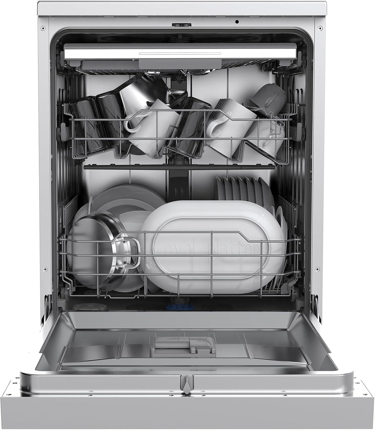 Midea 60cm Freestanding Dishwasher, 14 Settings, Stainless Steel