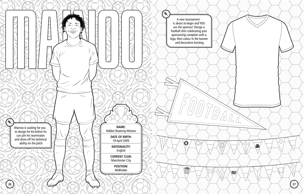 Ultimate Football Heroes: Team Kit Designer Colouring Book: Ultimate Football Heroes – Create and colour your dream football team