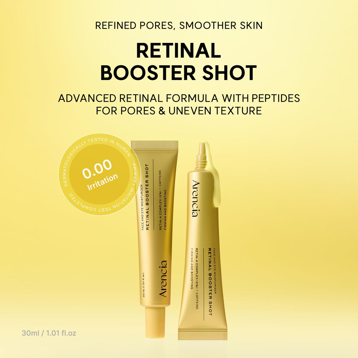 Arencia Vitamin C Booster Shot Serum with Glutathione, Niacinamide and Vitamin E for Glow Skin, 30ml