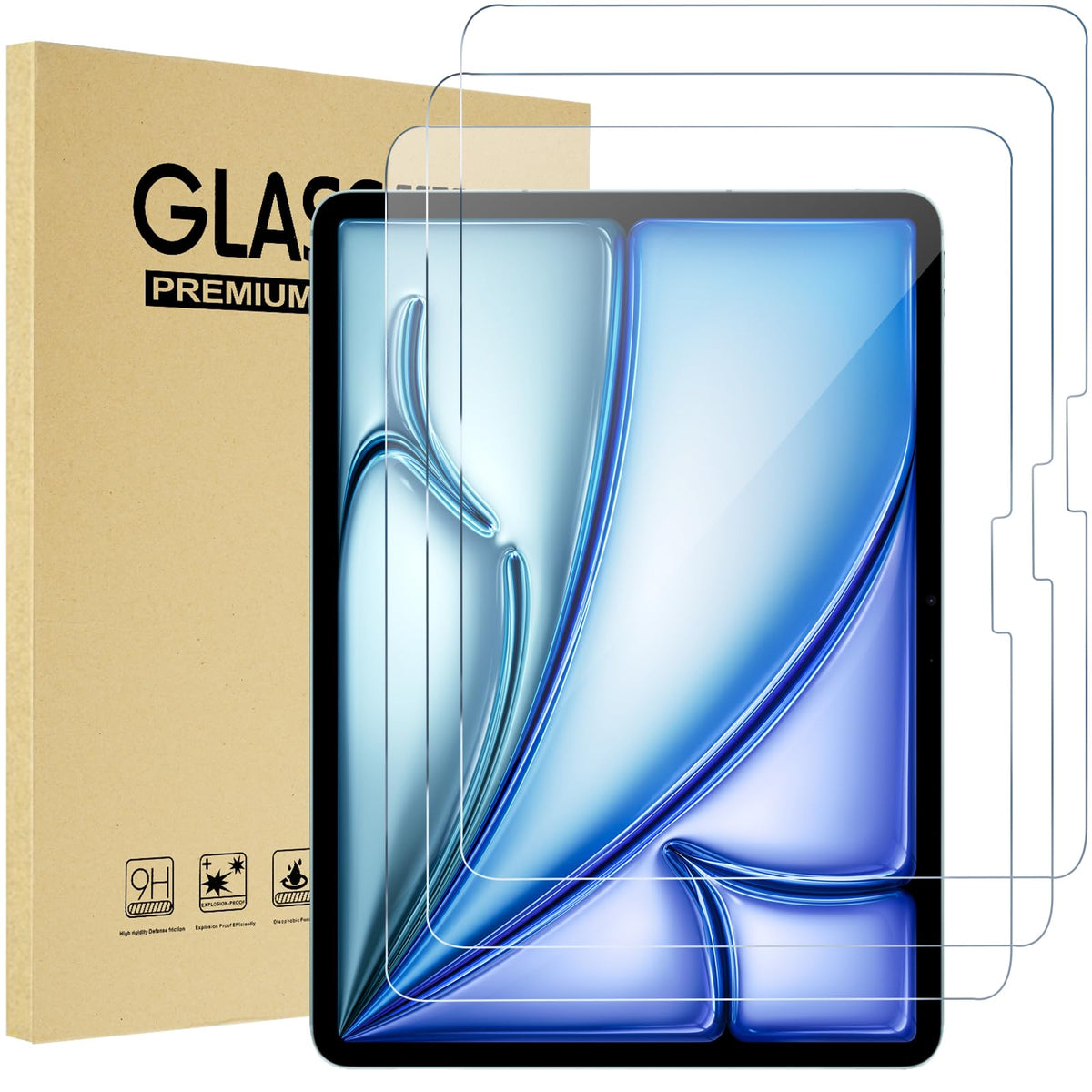 ProCase 2 Pack Screen Protector for iPad A16 2025 11th 11"/10th 2022 10.9"