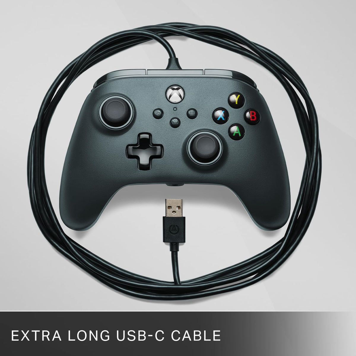 PowerA Wired Controller For Xbox Series X & S, Xbox One, PC, Windows 10 & 11, Dual Rumble Motors, Detachable 10ft USB Cable, 3.5mm Stereo Headset Jack, Official: Blue