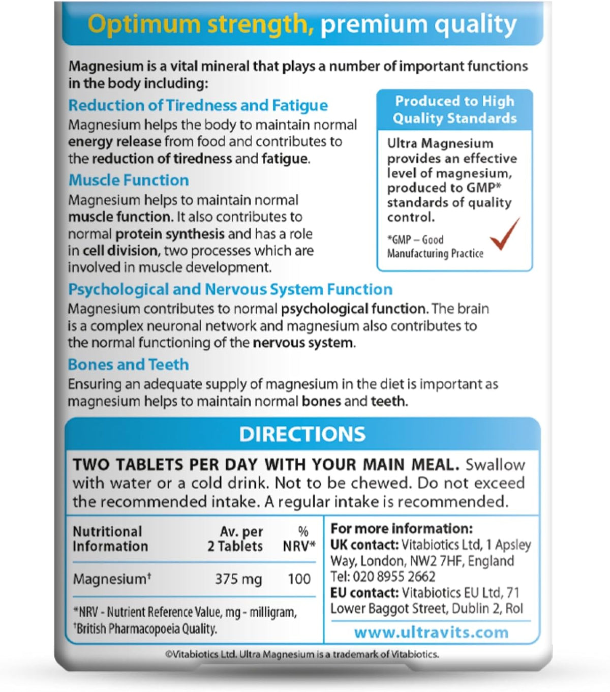 Magnesium Supplements Tablets