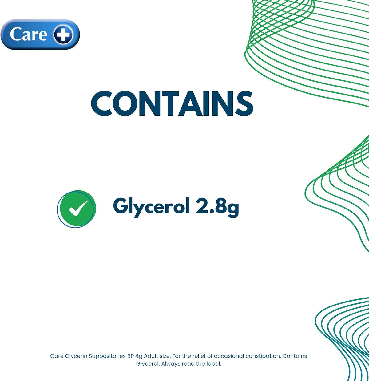 Two Packs of Care Glycerin Suppositories 4g Adult 12