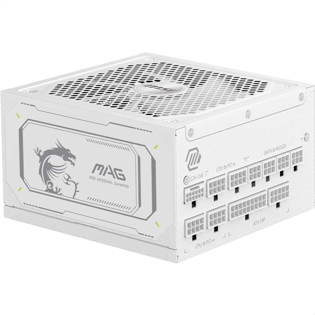 MSI MAG A750GL PCIE5 Power Supply Unit, 750W, 80 Plus Gold, Fully Modular, ATX 3.0, PCIe 5.0 GPU Support, 120mm FDB Fan, Full-Bridge LLC, Flat Black Cables - 7 Year Warranty