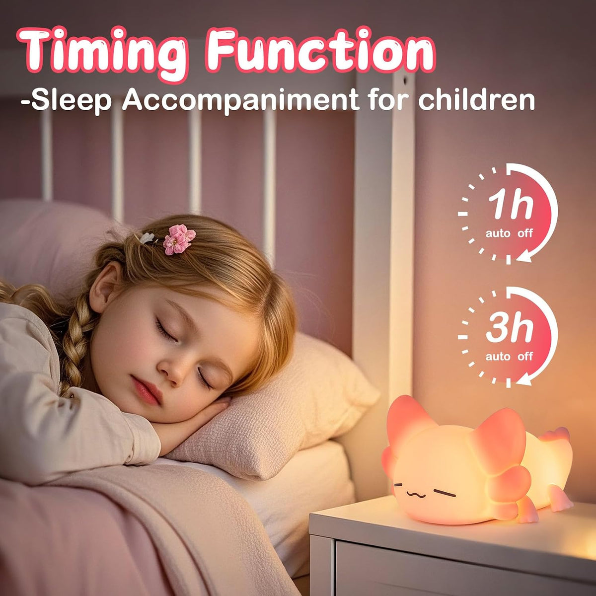 ZKLiLi Cat Night Light for Kids,Cute Night Lamp for Nursery,Squishy Silicone Touch Lights Portable, Gift for Birthday and Christmas for Kids Baby Children (Battery Cat)