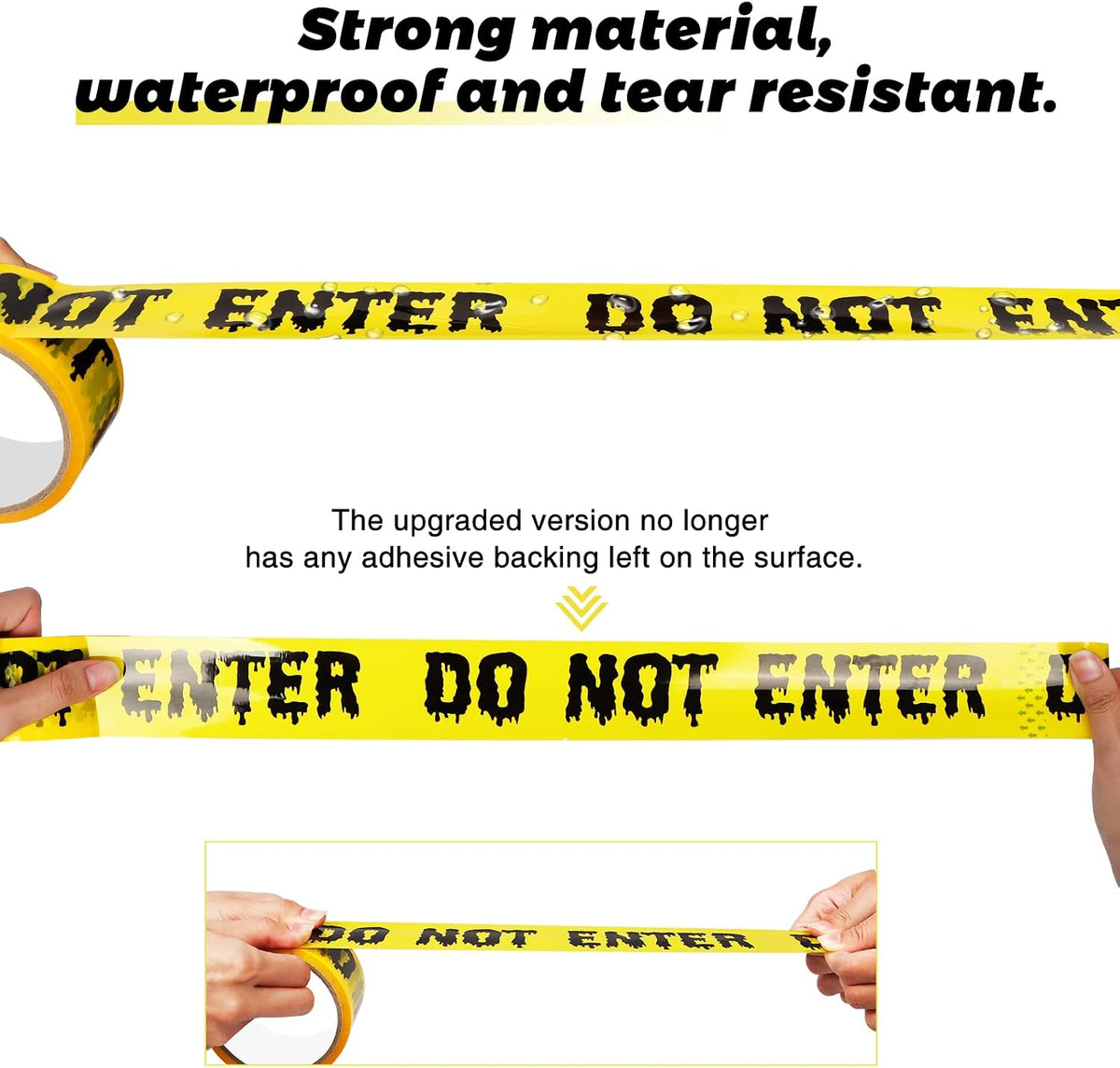 Halloween Decorations DO NOT ENTER Tape Adhesive 25M
