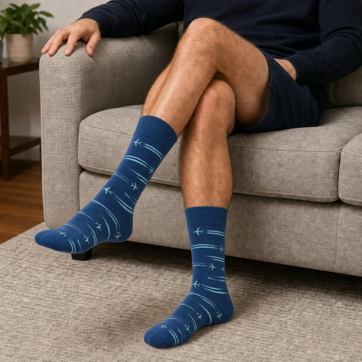 WeciBor Men's Bamboo Seamless Socks 6/12 Pack