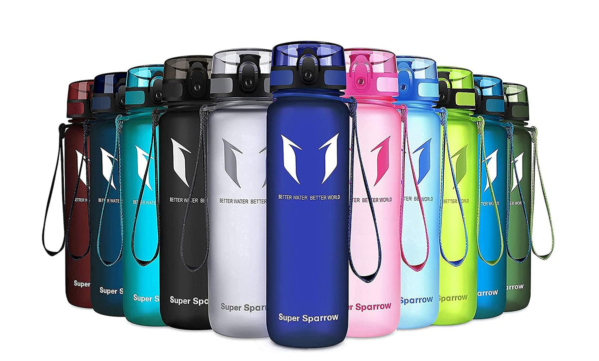 Sparrow Water Bottle 500ml/750ml/1L BPA-Free Tritan Drinks Bottle One-Click