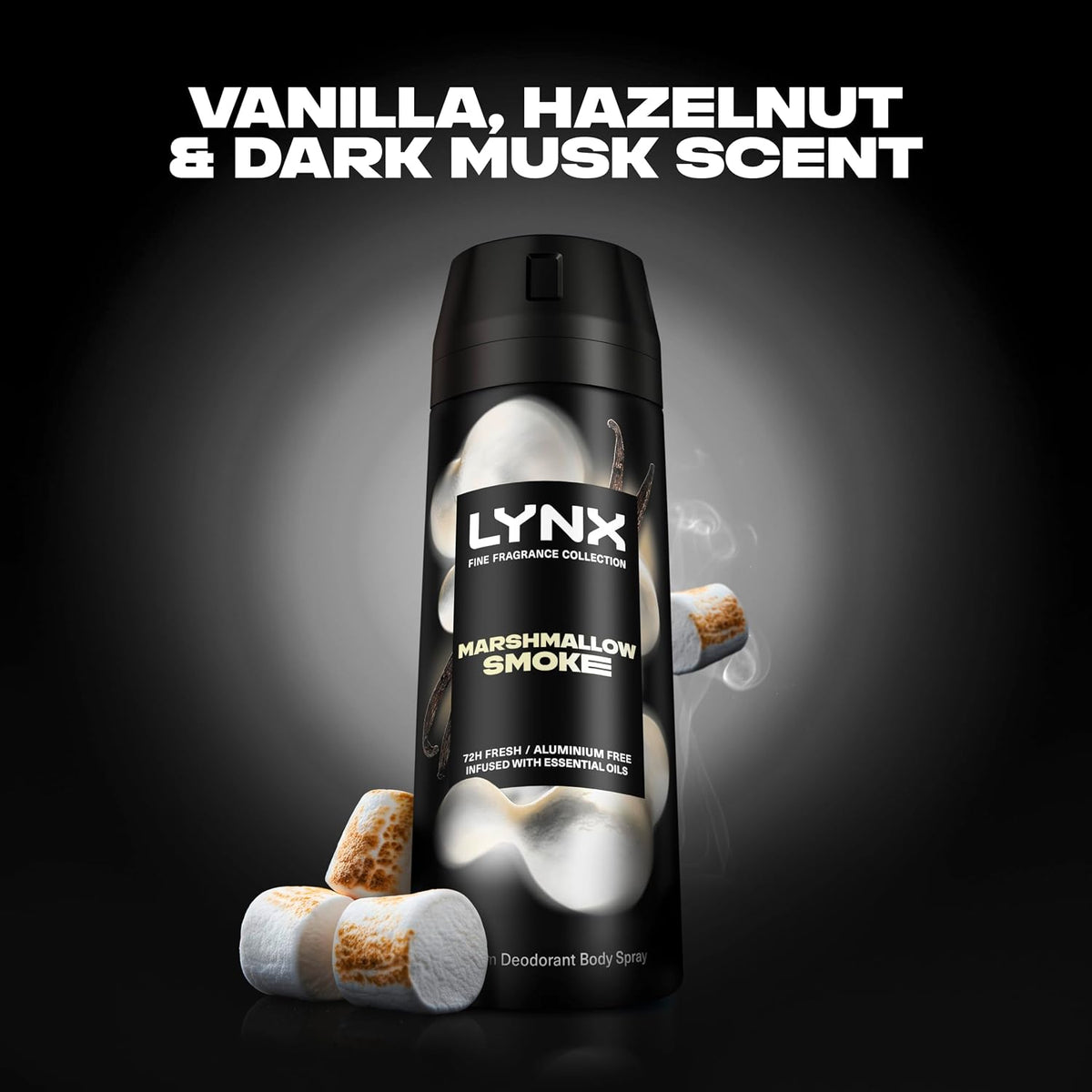 Lynx Fine Fragrance Collection Marshmallow Smoke Premium Body Spray 150 ml