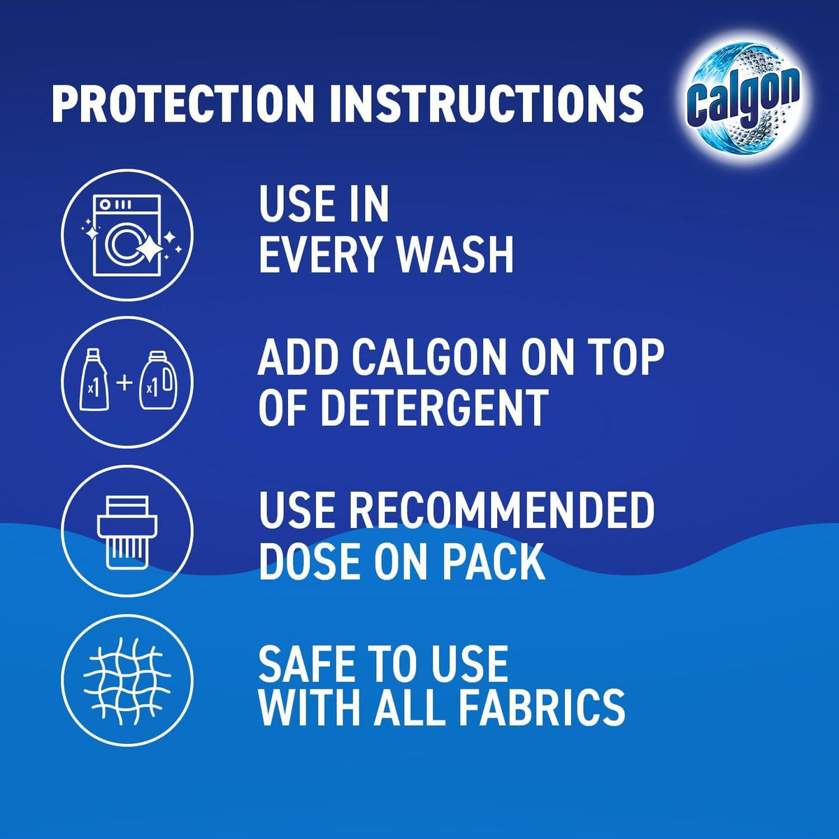 Calgon 4-in-1 Washing Machine Cleaner and Water Softener Tablets, 45 Count | Removes Limescale, Residue, Dirt, Rust & Malodours | Deep Clean | L Pack Size