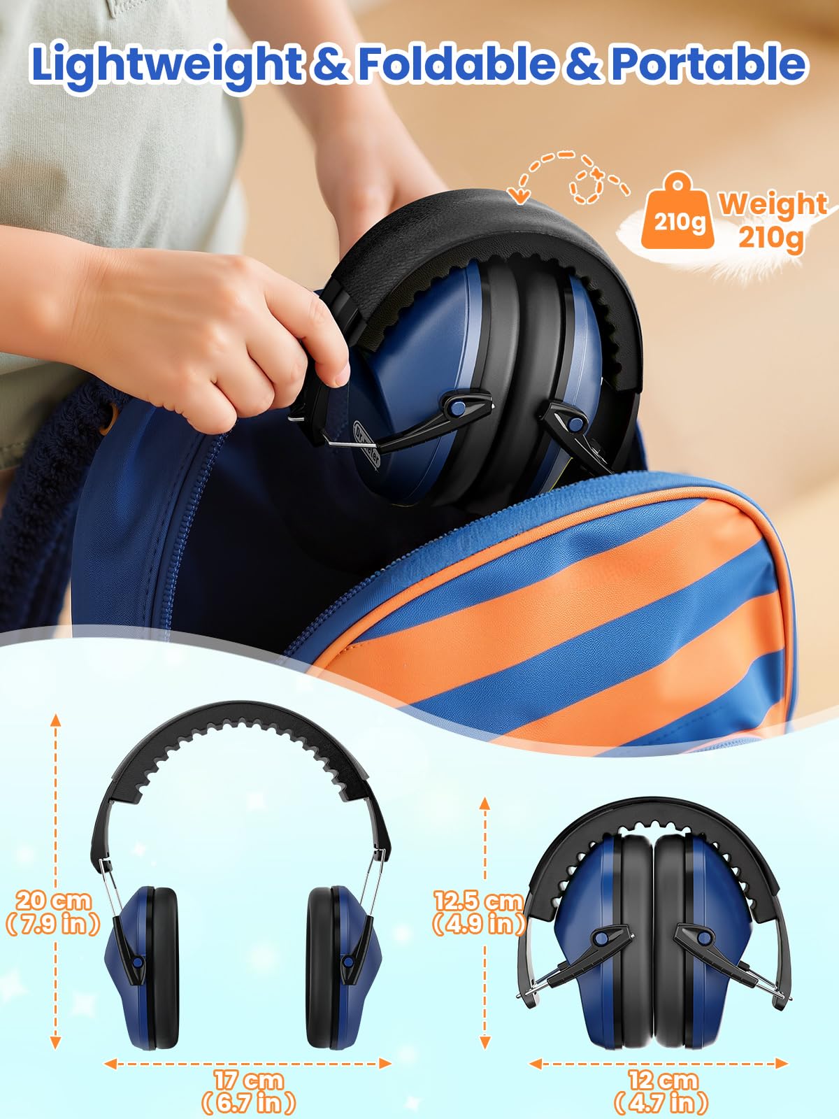Dr.meter Ear Defenders Children SNR 27.4dB for Autism, Sensory Needs
