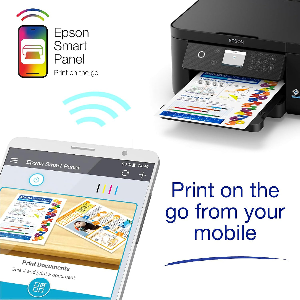 Epson Expression Home XP-5200 Precision Core 3-in-1 Ink Multifunction Printer, Scanner, Copier, WiFi, 1440dpi, Duplex, 2.4 Inch Display, DIN A4, incl. 3 Months Readyprint Flex Trial