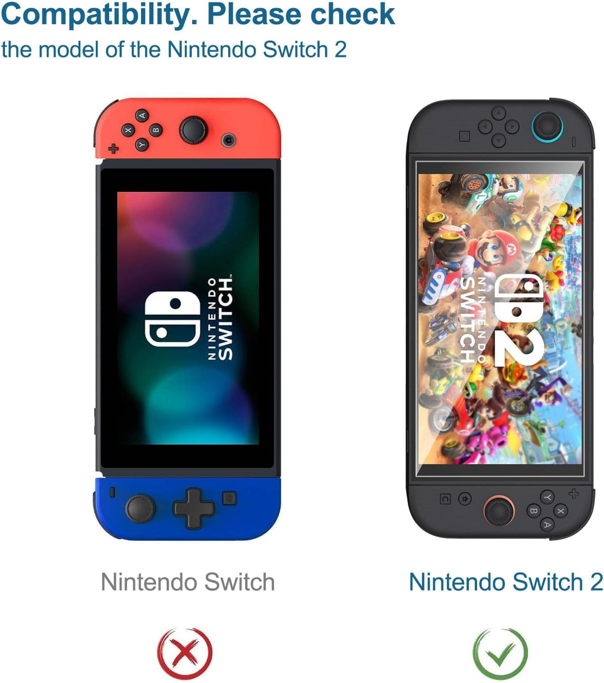 NEW'C for Nintendo Switch 2 Screen Protector Tempered Glass Bubble Free