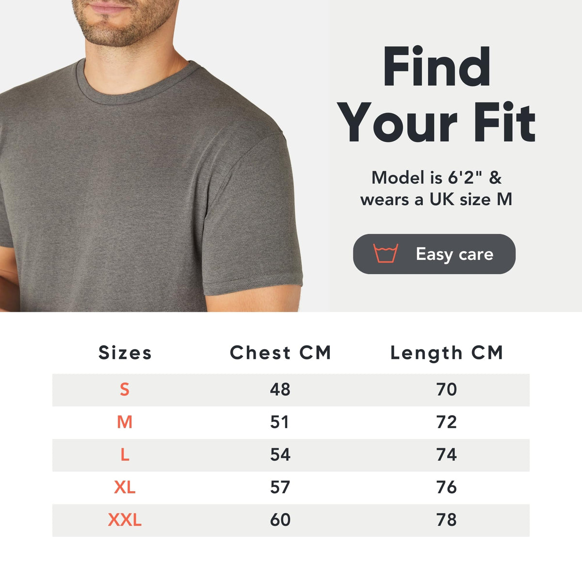 FM London 3/5 Pack Mens T Shirt, Premium Weight, 100% Cotton & Super Soft