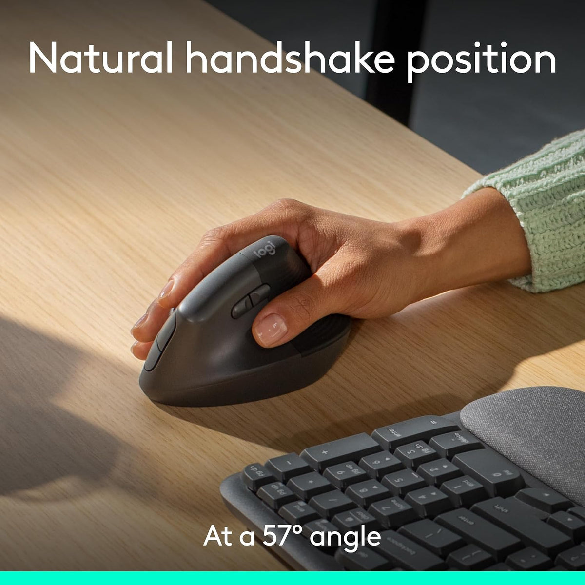 Logitech Wave Keys & Lift Vertical Mouse