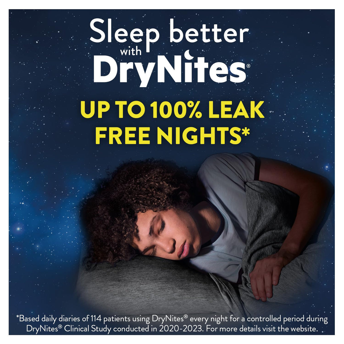 HUGGIES DryNites, Pyjama Pants, Boys 4-7 Years (17-30KG), 64 x bedwetting Pants, Up to 100% Leak Free Nights