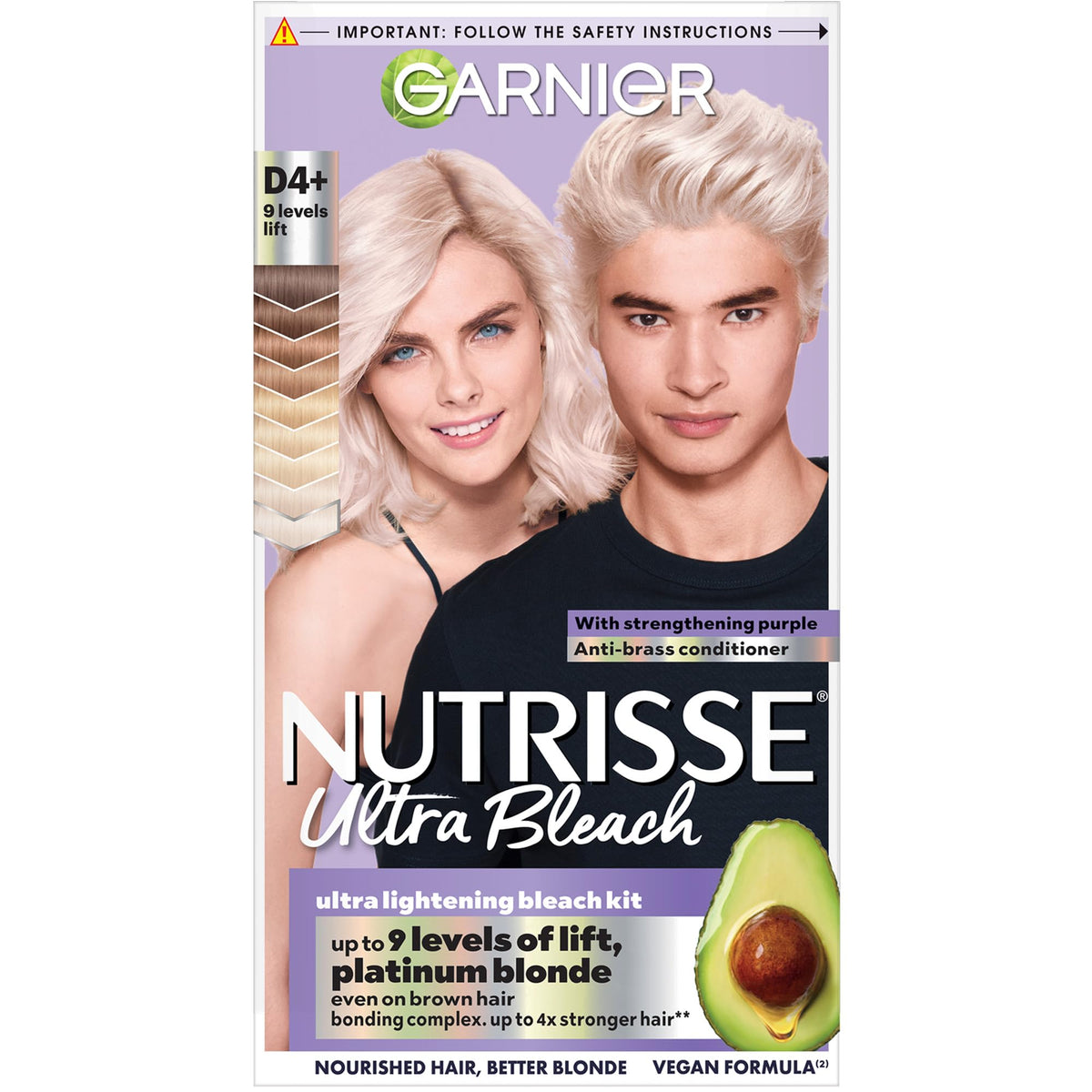 Garnier Nutrisse Ultra Color Permanent Hair Dye, 4.15 Iced Coffee Brown
