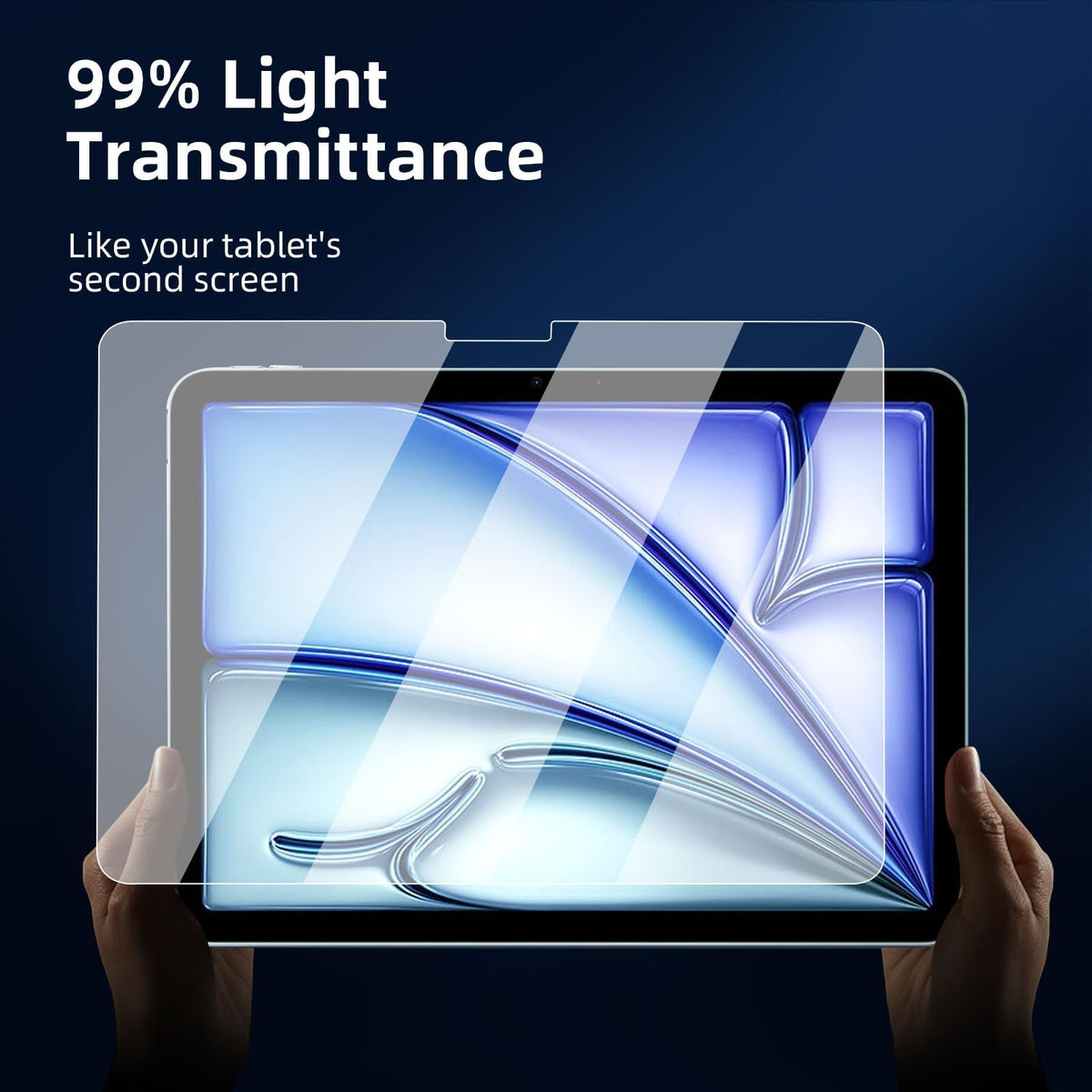 NEW'C for iPad Air 5/4, iPad Pro 11-inch Screen Protector Tempered Glass