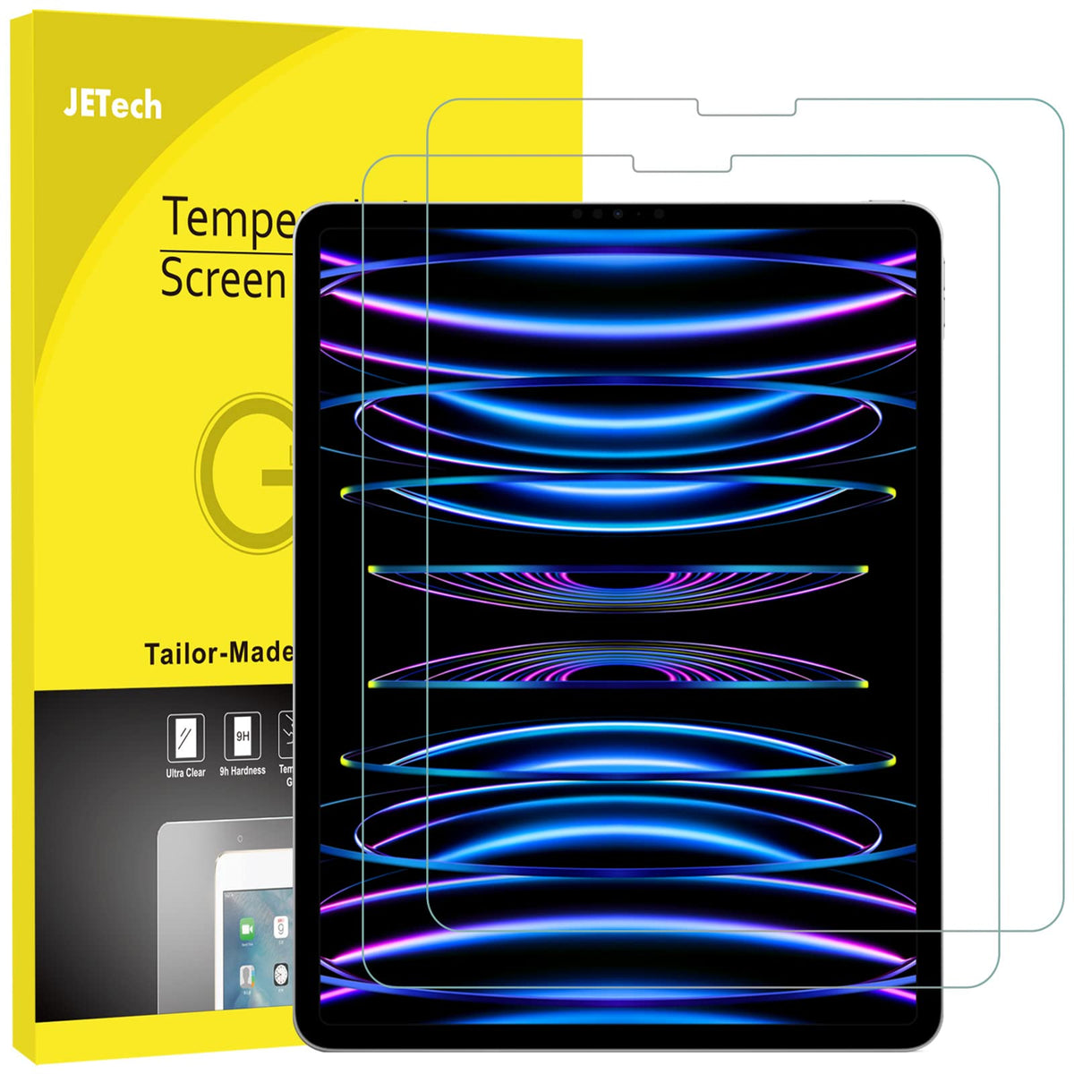 JETech Screen Protector for iPad (A16) 11th/10th Gen, 2-Pack
