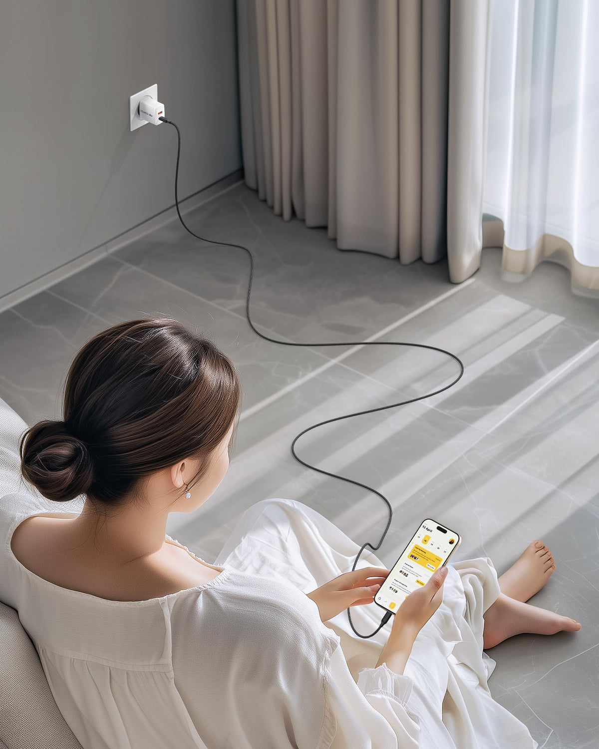 RAVIAD USB C Charger Cable 3M Long Type C Cable Fast Charging 3.1A Braided