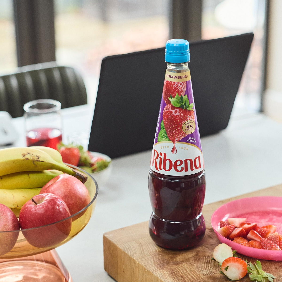 Ribena Blackcurrant Squash 1.5L – Real British Blackcurrants | Rich in Vitamin C | No Artificial Colours or Flavours | 100% Recycled Plastic Bottle
