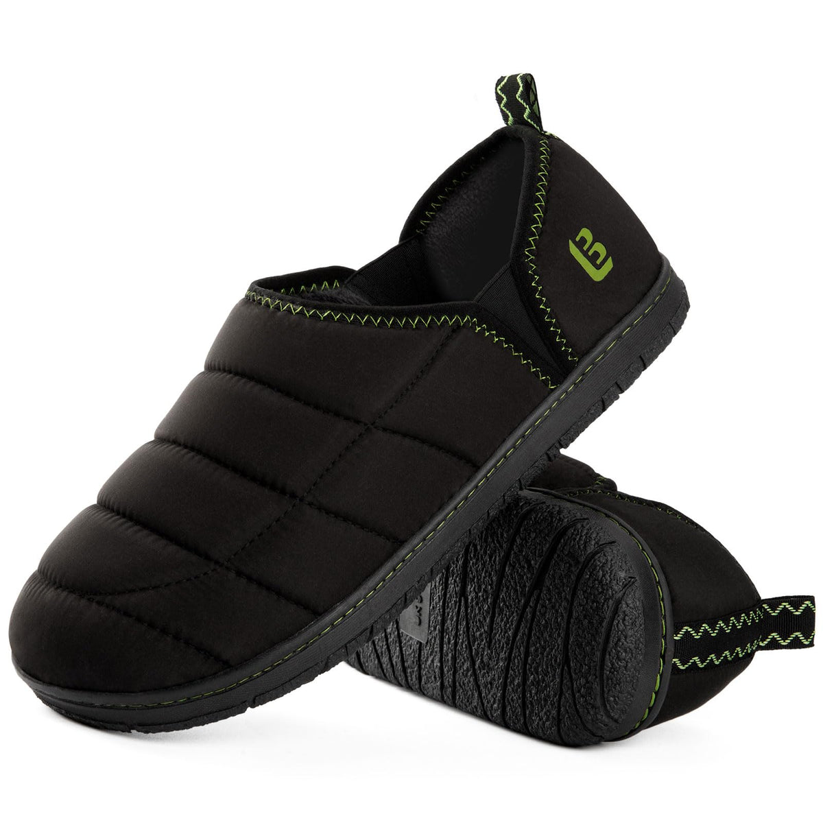 LongBay Mens Indoor Outdoor Slippers Memory Foam House Camping Shoes Gift