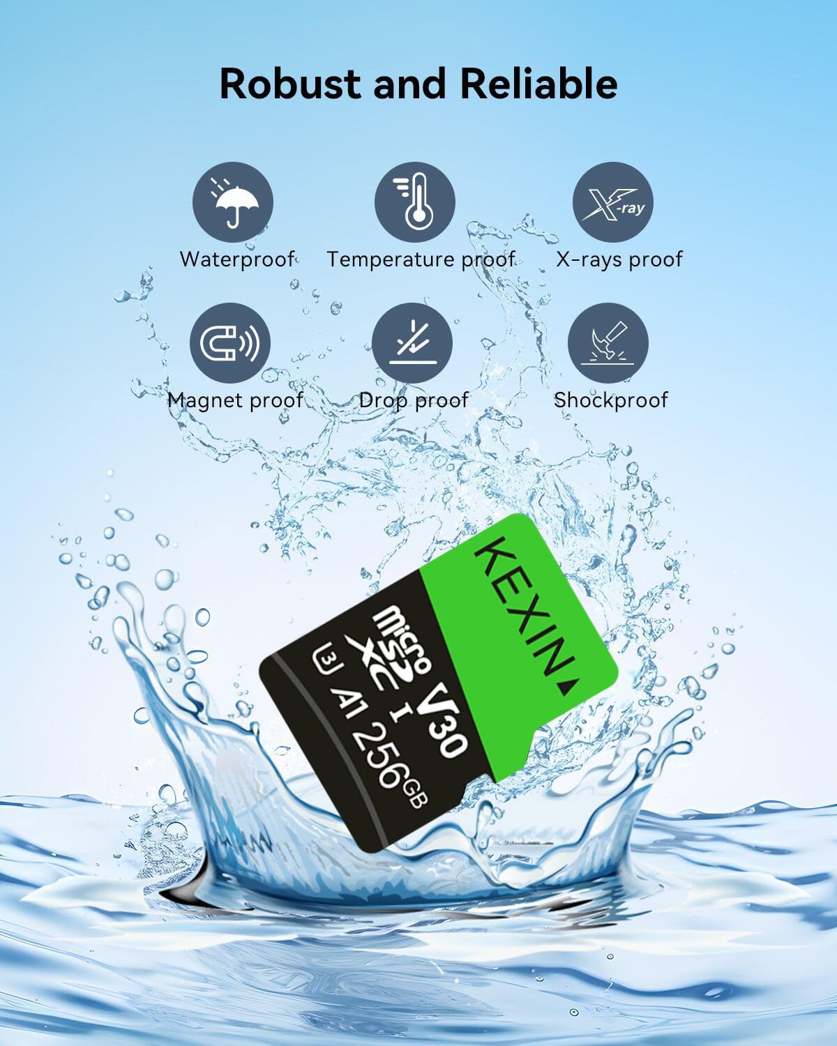 KEXIN Micro SD Card 32GB 3 Pack MicroSDHC Memory Card Class 10 High Speed Card Micro SD 32 GB UHS-I TF Card, C10, U1, SD Adapter Include