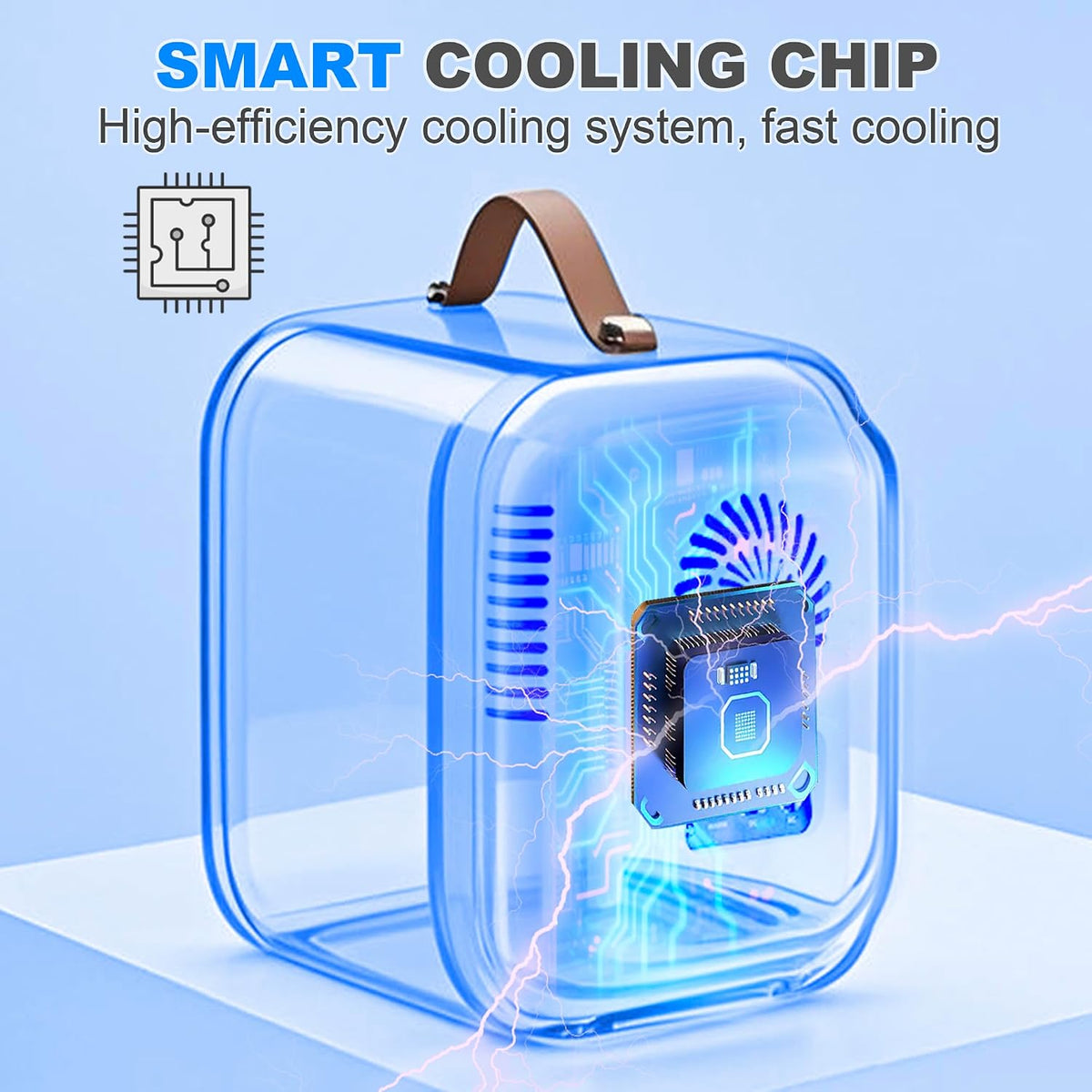 Enventor Mini Fridge 4 Litre/ 6 Can, Portable Cooler and Warmer, AC+12V DC