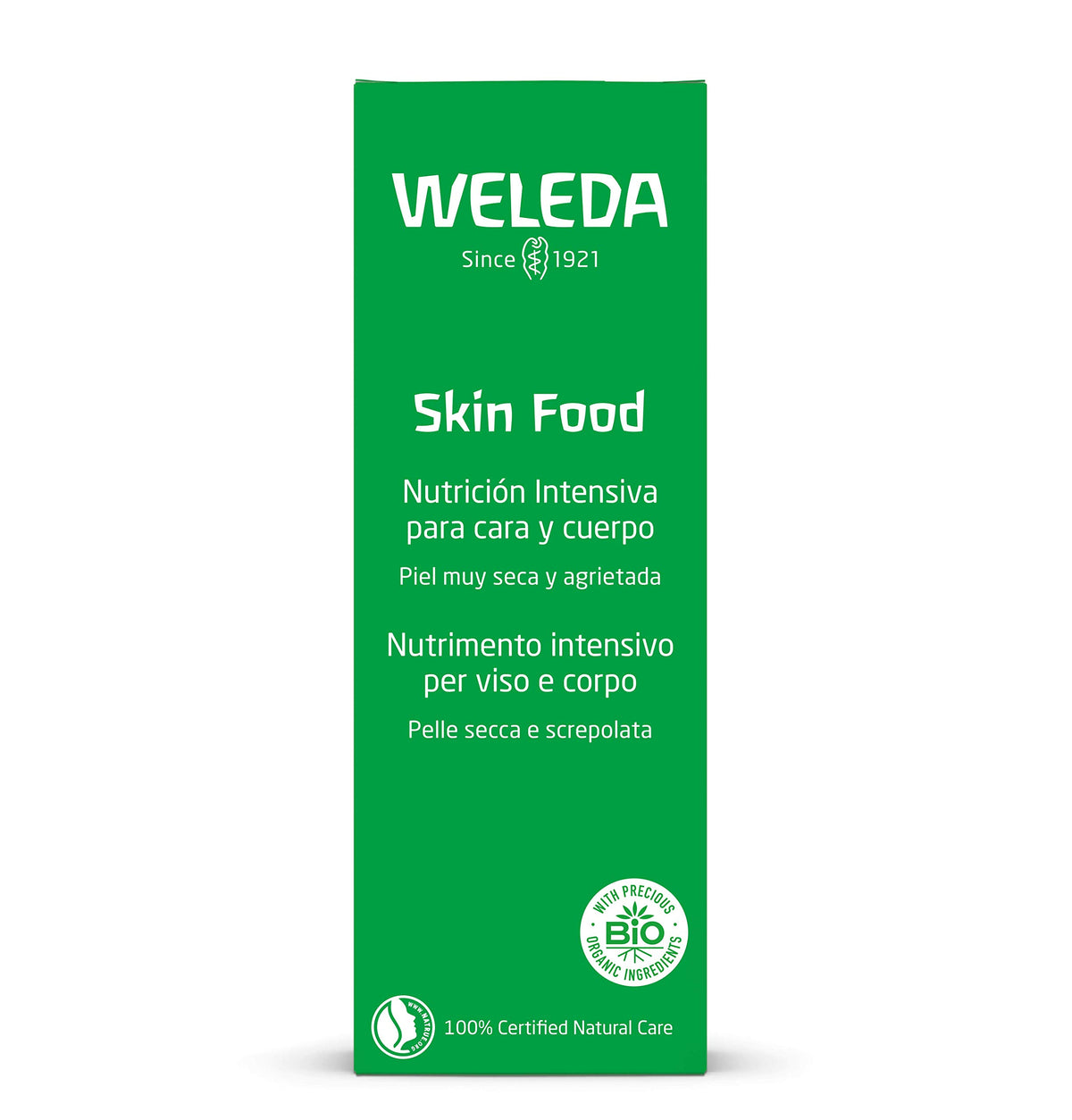 Weleda Skin Food, Dry Skin Moisturiser, Moisturising Cream & Primer, Face & Body, For Men & Women, Multiple Uses, 100% Certified Natural, Organic, 75ml