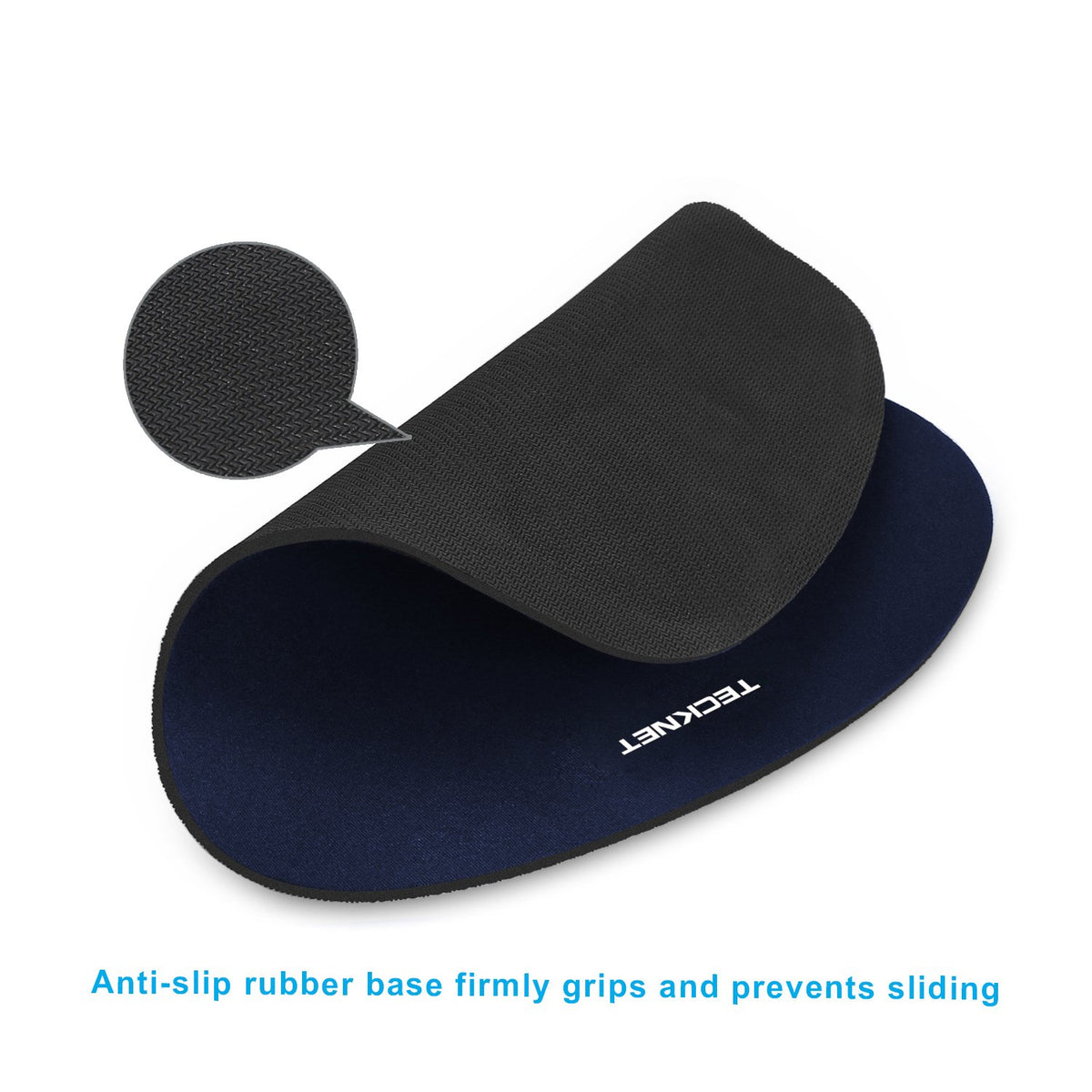 TECKNET 3 Packs Mouse Mat Wrist Support, Mouse Pad with Memory Foam Rest