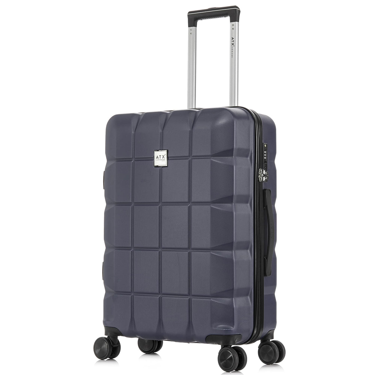 ATX 28 Inch Suitcase Large 110L – Lightweight Hard Shell Checked Luggage, 4 Wheels, TSA Lock, 30KG Capacity, Black